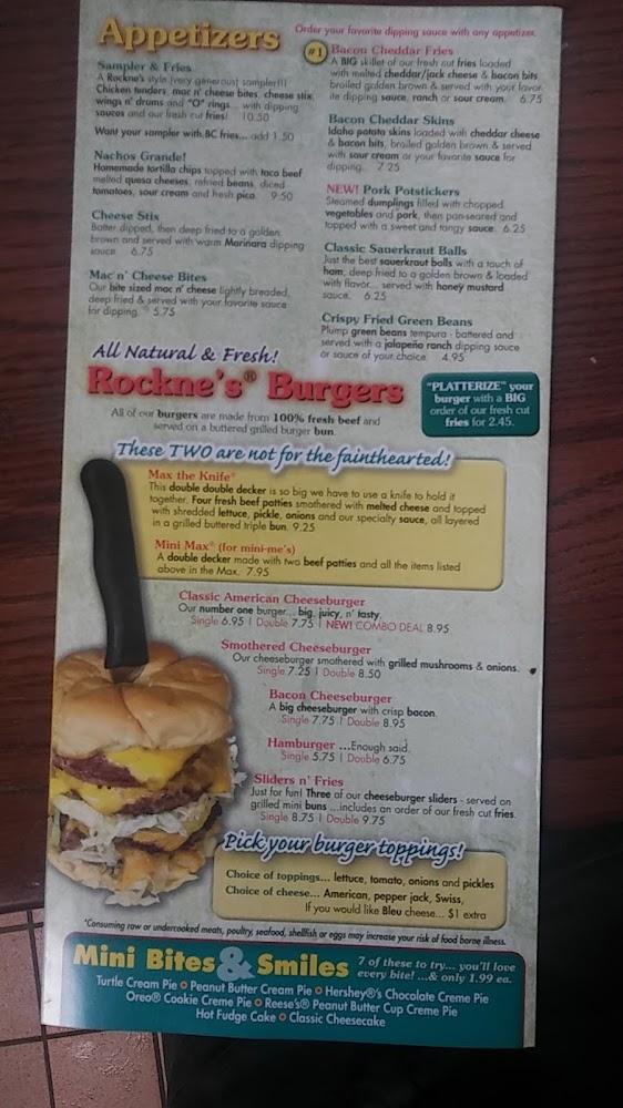 Rockne's Menu image 4